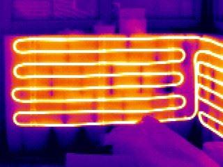 IR-Aufnahme Putzwandheizung